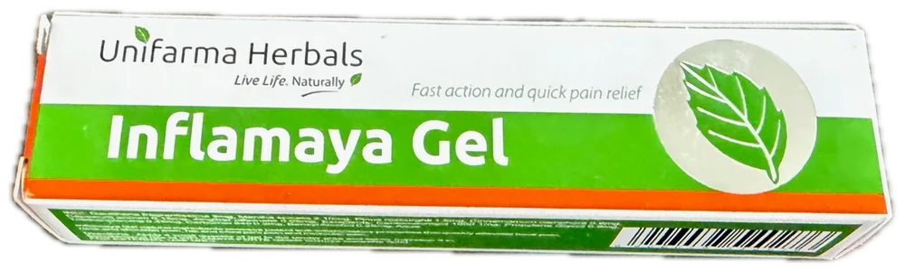 Vorderseite der Inflamaya-Gel-Schachtel